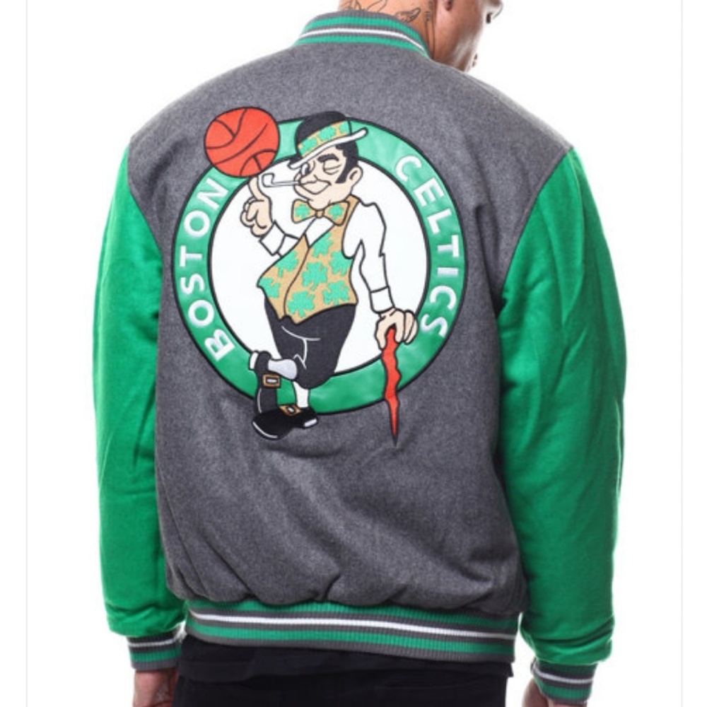 🆕️🚹Boston 🍀Celtics reversible Varsity Jacker